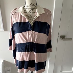 NWT Free People Striped Flowy Top